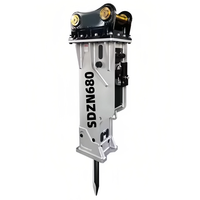 Hydraulikhammer für Bagger 1-6 Tonnen Mini-Bagger Beton- und Gesteinshammer Anbaugerät JCB 3CX 4CX 4DX 580 Baggerlader OEM/ODM