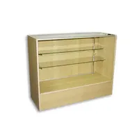 Vitrines vitrées sans cadre Vitrine vitrine tour porte coulissante avec serrure et lumières LED