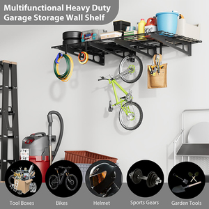 JH-Mech Lot de 2 étagères murales de <span class=keywords><strong>garage</strong></span> robustes et durables pour le rangement de la remise d'atelier. - Product Image 6