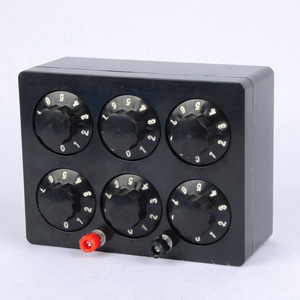 Caja de resistencias para enseñanza, 0-99999.9 ohmios, J23022, equipo de experimentos eléctricos de física para estudiantes de secundaria - Product Image 1