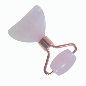 Rodillo Facial de Cuarzo Rosa 100% Natural para Reducir Arrugas, Mini Rodillo Pequeño para Masaje Facial - Product Image 5