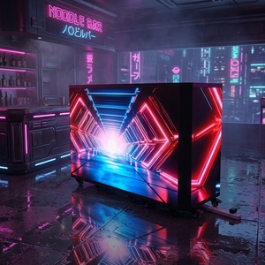 Display LED Pieghevole per DJ Booth, Alta Luminosità, Portatile per Bar Notturni, Festival di Musica Elettronica, Palco Interattivo - Product Image 1