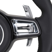 Volant en cuir noir élégant sans boutons pour Porsche 911 991 992 Cayenne 958 987 Boxster 986 Panamera 970 Taycan Macan
