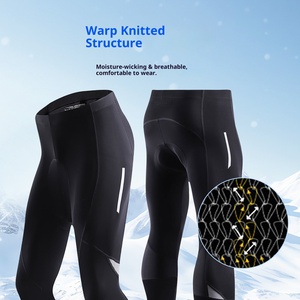 <span class=keywords><strong>Pantaloni</strong></span> da <span class=keywords><strong>ciclismo</strong></span> a prova di freddo traspirante in pile caldo e traspirante da <span class=keywords><strong>uomo</strong></span> con cuscino 3D completo da <span class=keywords><strong>ciclismo</strong></span> - Product Image 3