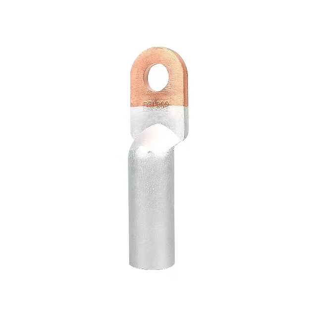 25mm 50mm 70mm 95mm 150mm Wiring DTL-1Round Palm Crimp Terminal Bimetallic Copper and Aluminum Bright Surface 35KV Cable Lugs
