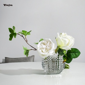 <span class=keywords><strong>Petit</strong></span> bougeoir en cristal brillant de style européen, salon, décoration de bureau, vase à boules, ornements d'aromathérapie, Chine - Product Image 3