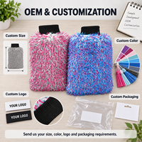 Gant de lavage de voiture en microfibre dense, sans rayures, pour le detailing automobile, super absorbant, épais, pour le nettoyage des voitures