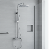Ensemble de robinetterie de douche Momali Factory, système de douche pour salle de bain, eau chaude et froide, cascade, pomme de douche à main, kit de mélangeur