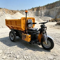 Mini-dumper électrique JINWANG de 1,5 tonne, trois roues, faible bruit, longue autonomie, pour le transport minier