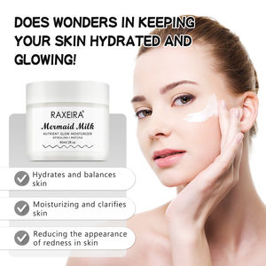 Marque privée Lait de sirène Hydratant Crème hydratante pour le visage Blanchissant Éclaircissant Nourrissant Soins de la peau Beauté Crème pour le visage - Product Image 5