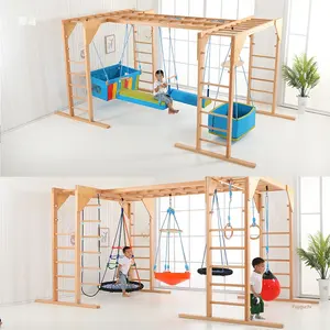 Équipement d'entraînement sensoriel intérieur/extérieur, jouet balançoire <span class=keywords><strong>suspendu</strong></span> pour l'éducation précoce avec câble aérien rotatif pour l'école et la maison - Product Image 3