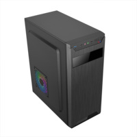 Caja de PC para Juegos Meway al por Mayor, Personalizable con Logotipo, Chasis de Escritorio ATX de Torre Media, Vidrio Templado, Precio de Fábrica, en Stock