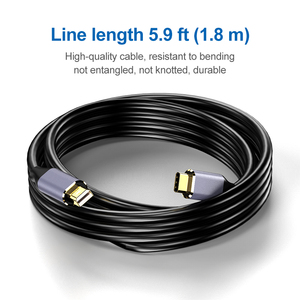 <span class=keywords><strong>Cable</strong></span> adaptador <span class=keywords><strong>USB</strong></span> <span class=keywords><strong>C</strong></span> a <span class=keywords><strong>Mini</strong></span> <span class=keywords><strong>Displayport</strong></span> de 1,8 m, aleación duradera, chaqueta de PVC de vídeo 4K 60Hz para HDTV y Monitor - Product Image 3