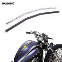 Grosir harga rendah Hitam Perak 22mm 7/8 ''setang sepeda motor setang Universal