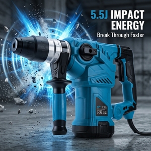 Marteau perforateur rotatif électrique industriel SDS <span class=keywords><strong>Plus</strong></span> <span class=keywords><strong>1500W</strong></span> 5.5J 32mm à 3 modes haute puissance pour la construction (vente en gros) - Product Image 4