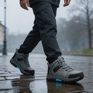 Zapatillas de Senderismo Impermeables de Piel de Ante Vacuno para <span class=keywords><strong>Hombre</strong></span>, Talla 12, <span class=keywords><strong>Zapatos</strong></span> de Trekking para Exteriores para Todas las Estaciones - Product Image 3