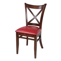 Chaises de salle à manger en bois rembourrées, en bois massif avec pieds en bois de caoutchouc durable, pour la maison et le bureau
