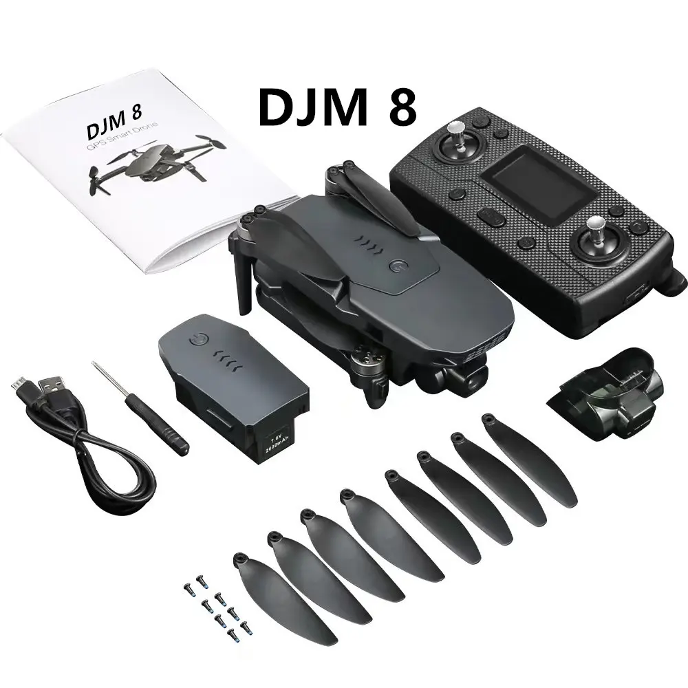 Customizable Memory card can be added UAV DJM 8 True drone 4k HD camera drone with hd camera and gps drone with camera hd