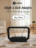 UHD-8906B Hoge Kwaliteit Hoge Versterking Digitale Hdtv Antenne Binnenversterker Sterke 4K Freeview Signaalontvangst Dvbt Booster Antenne