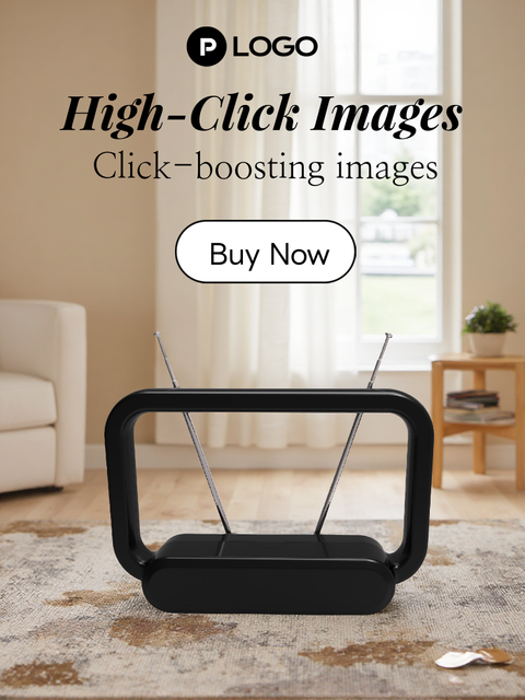 UHD-8906B High Quality High Gain Digital HDTV Antenna Indoor Amplifier Strong 4K Freeview Signal Reception DVBT Booster Aerial