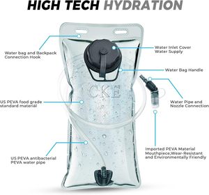 Free sample <b>Water</b> Bladder Hydration Pack Hydration Daypack for Cycling Hiking <b>Running</b> Climbing Tactical Hydration Pack <b>Backpack</b> - Product Image 5