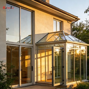 Verrière moderne à toit en verre, structure en aluminium, double vitrage transparent Low-E, verrière portable sur mesure, véranda, maison en verre - Product Image 2