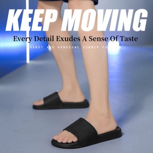 OEM Tùy Chỉnh Màu Đen <span class=keywords><strong>Slide</strong></span> Giày Dép Sandal PVC Biểu Tượng Tùy Chỉnh Dép Người Đàn Ông Đồng Bằng Trống Trượt Dép Dép Dép Biểu Tượng Tùy Chỉnh Trượt Sandal - Product Image 6