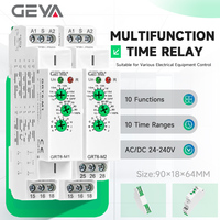 GEYA GRT6-M1 A230 Relay Waktu Multifungsi Relay Penunda Waktu 24 v 10 Fungsi Relay Timer Digital Saklar Waktu Penunda