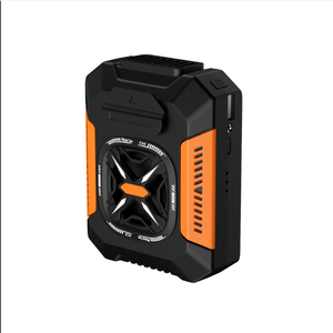 Ventilateur portable à suspendre à la taille, rechargeable par USB, pour une utilisation extérieure toute la journée, avec batterie externe et éclairage intégrés. - Product Image 1