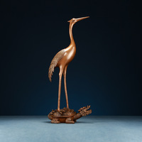 Ornements en Cuivre Tête de Dragon, Tortue et Grue, Décorations Créatives de Style Chinois pour la Maison, Cadeaux d'Anniversaire et pour Aînés, Articles de Collection