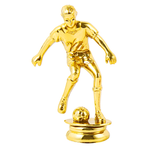 2024 último diseño trofeos de fútbol de plástico figura de jugador de fútbol para torneo de fútbol - Product Image 2