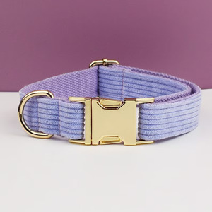 Set di 5 pezzi con imbracatura per cani in velluto a coste di lusso incluso il papillon personalizzato per animali domestici di piccole dimensioni - Product Image 6