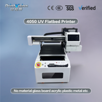 Printer UV Flatbed A2 4050 dengan Efek Varnish Emboss dan Pencetakan Langsung Kayu dengan Silinder Rotary