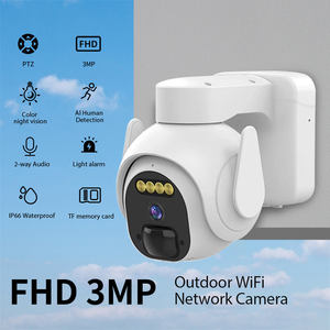 Cámara Exterior WiFi VEEZOOM de <span class=keywords><strong>3MP</strong></span> para Seguridad del Hogar, Cámara Inteligente a Color con Batería, WiFi 2.4G, Almacenamiento en Tarjeta SD y Nube, IP66 - Product Image 2