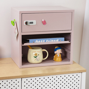 Laci kantor besi 2-laci Modern kabinet arsip warna kustom laci dapat dikunci untuk ruang tamu - Product Image 5