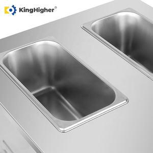 Máquina de helados de servicio suave de 3 sabores comercial rosa de alta calidad, máquina de helados eléctrica profesional Vertical para negocios - Product Image 4