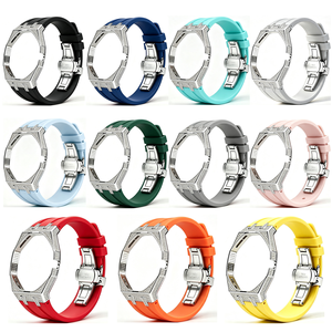 Boîtier en acier inoxydable avec diamants, <span class=keywords><strong>bracelet</strong></span> en silicone pour <span class=keywords><strong>Swatch</strong></span> Royal Pop, <span class=keywords><strong>bracelet</strong></span> pour <span class=keywords><strong>Swatch</strong></span> AP Royal Pop, <span class=keywords><strong>bracelet</strong></span> pour AP <span class=keywords><strong>Swatch</strong></span> - Product Image 6
