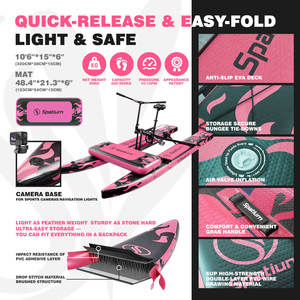 Bicicleta Acuática Spatium Hydro Pedaló Pontones Deportivos Botes de Pesca con Propulsión a Pedal Bicicletas Acuáticas Inflables con Accesorios a la Venta - Product Image 3