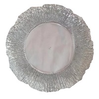 Assiettes de présentation en plastique transparentes, style français minimaliste, pour mariage, hôtel, fête, décoration