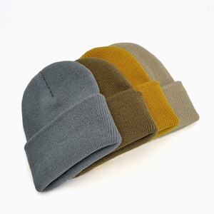 Gorro <span class=keywords><strong>de</strong></span> <span class=keywords><strong>Invierno</strong></span> al por Mayor, Versátil, <span class=keywords><strong>de</strong></span> Doble Capa, Tejido Grueso, Cálido y Elegante, Multicolor, Unisex - Product Image 2