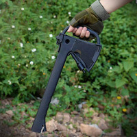 Hache de montagne multifonctionnelle d'extérieur en acier MN hache de camping haute dureté hache de bûcheron pour aventures en plein air et utilisation en camping