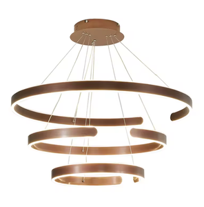 Design simple moderne anneaux suspendus suspension lumière personnalité créative cercle salle à manger lustre - Product Image 6