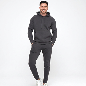 OEM Customizable Unisex Winter Streetwear Hooded Tracksuit Breathable 100% Cotton Sets with <b>Cheap</b> Price Best Made - Product Image 1