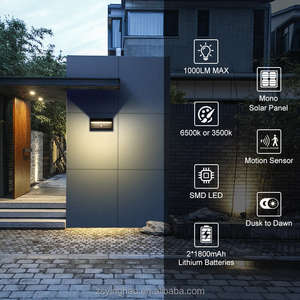 IP65 étanche 3600mAh LED applique murale de sécurité facile à installer <span class=keywords><strong>solaire</strong></span> Patio balcon Garage cour lumière pour jardin mur extérieur - Product Image 4