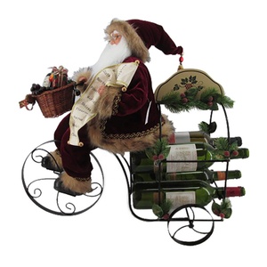 Nouvelle arrivée Led maison Saisonnière vacances décoration intérieure Mélodie Tricycle en métal Vin Wagon de Noël décoration De Noël - Product Image 5