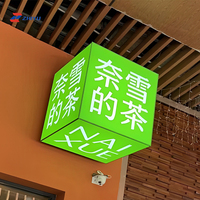 Display LED Cubo 8K Impermeabile a 360° Visibile, Leggibile alla Luce Solare, Disponibile a 4-6 Lati, Insegna Pubblicitaria Creativa per Interni/Esterni