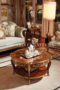 Ensemble de canapés de luxe en bois, meubles anciens de style britannique classique vintage Royal - Product Image 6