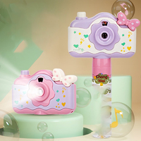 Appareil photo créatif amusant en plastique Zhiqu pour enfants, avec projection de bonbons, jouets lumineux, cadeaux, machine à bulles pour filles et enfants