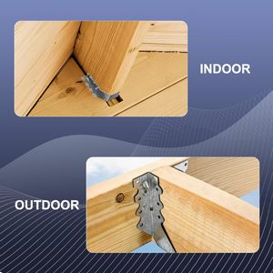 Cintre de solive 2x4 Q235B Cintres de solive à montage facial en acier Ceilling Hurricane Ties Rafter Brackets for Floor Deck - Product Image 4