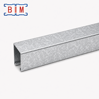 Profilé en C en acier au carbone ASTM 41x62, 6m, taille standard ou sur mesure, pour support industriel côtier avec service de découpe